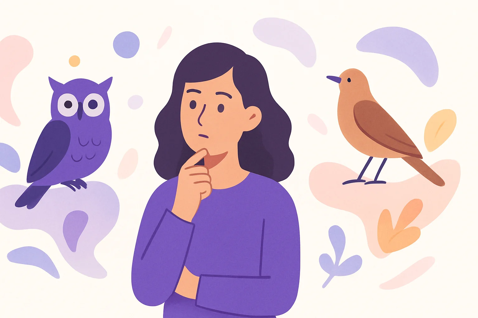 Иллюстрация: Тест: Сова или Жаворонок?