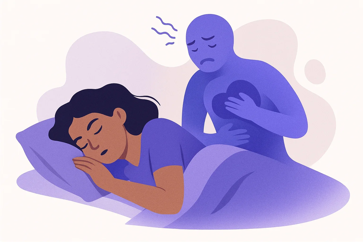 Иллюстрация: Плохой сон. Почему тело тревожит вас во время сна?