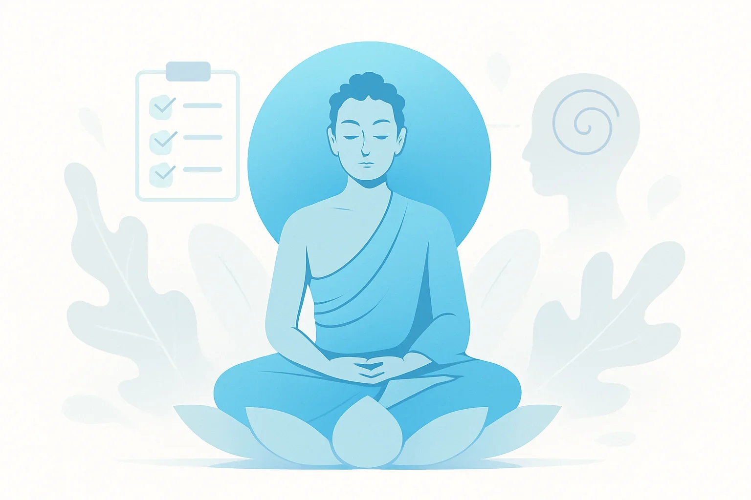 Иллюстрация: Тест на Буддизм: исследуйте свой путь просветления и гармонии