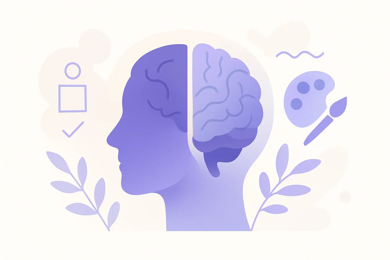 Иллюстрация: Узнайте свое доминирующее полушарие мозга