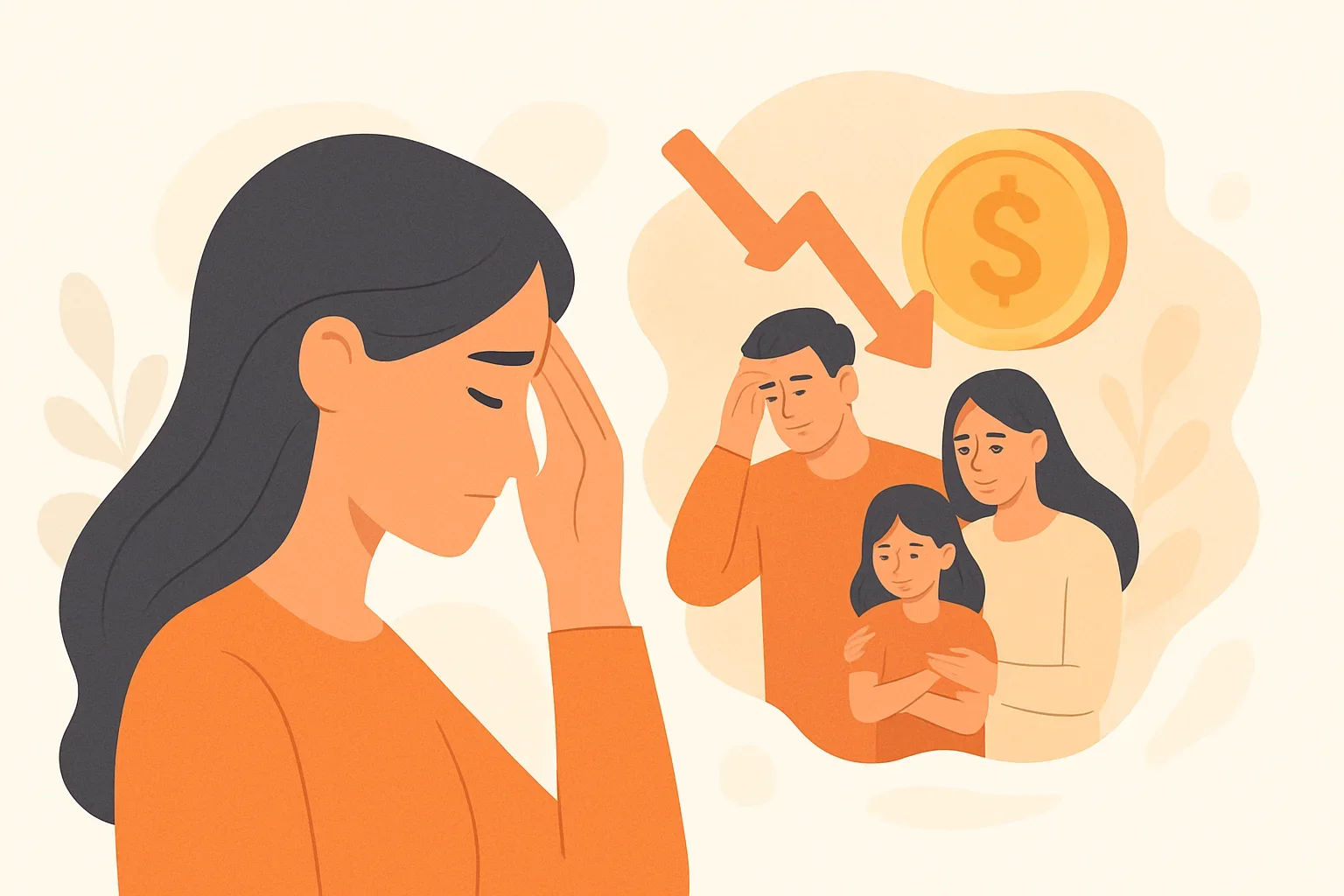 Иллюстрация: Почему не хватает денег и семью преследуют финансовые проблемы?