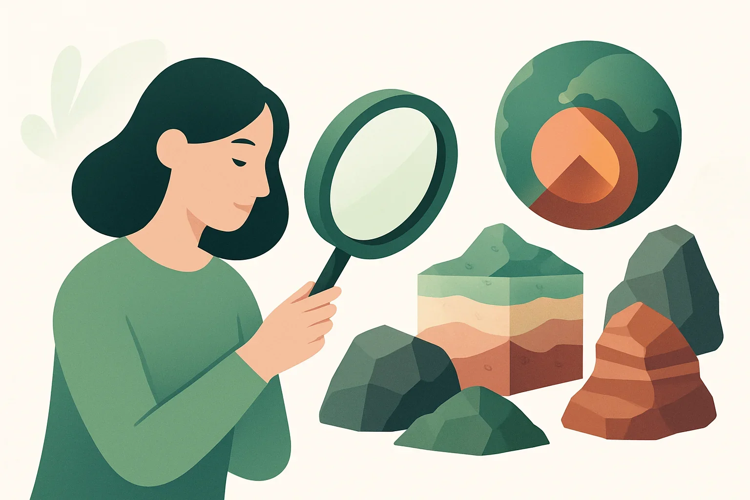 Иллюстрация: Тест по геологии: строение Земли и горные породы