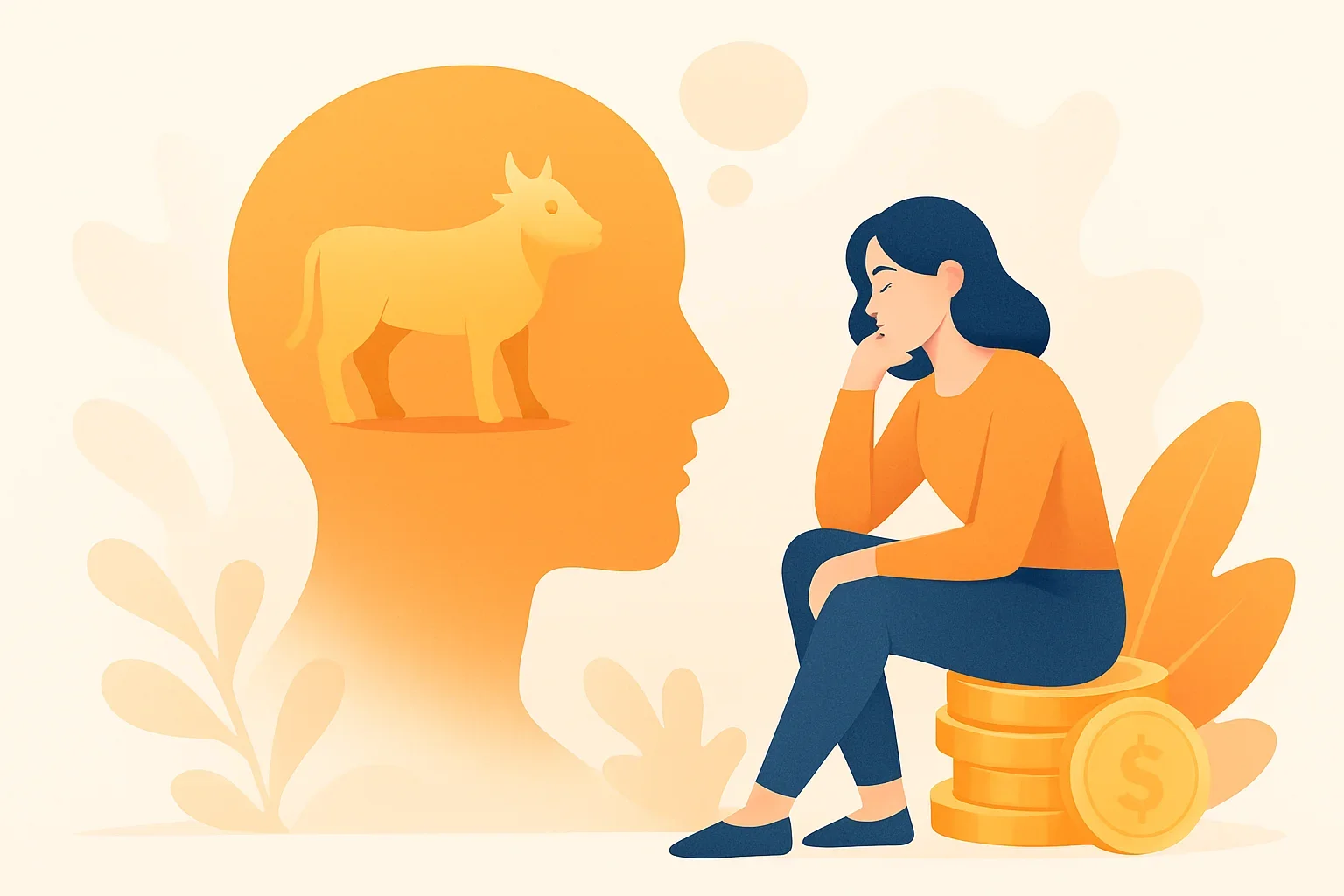Иллюстрация: Золотой теленок: Психология отношения к деньгам