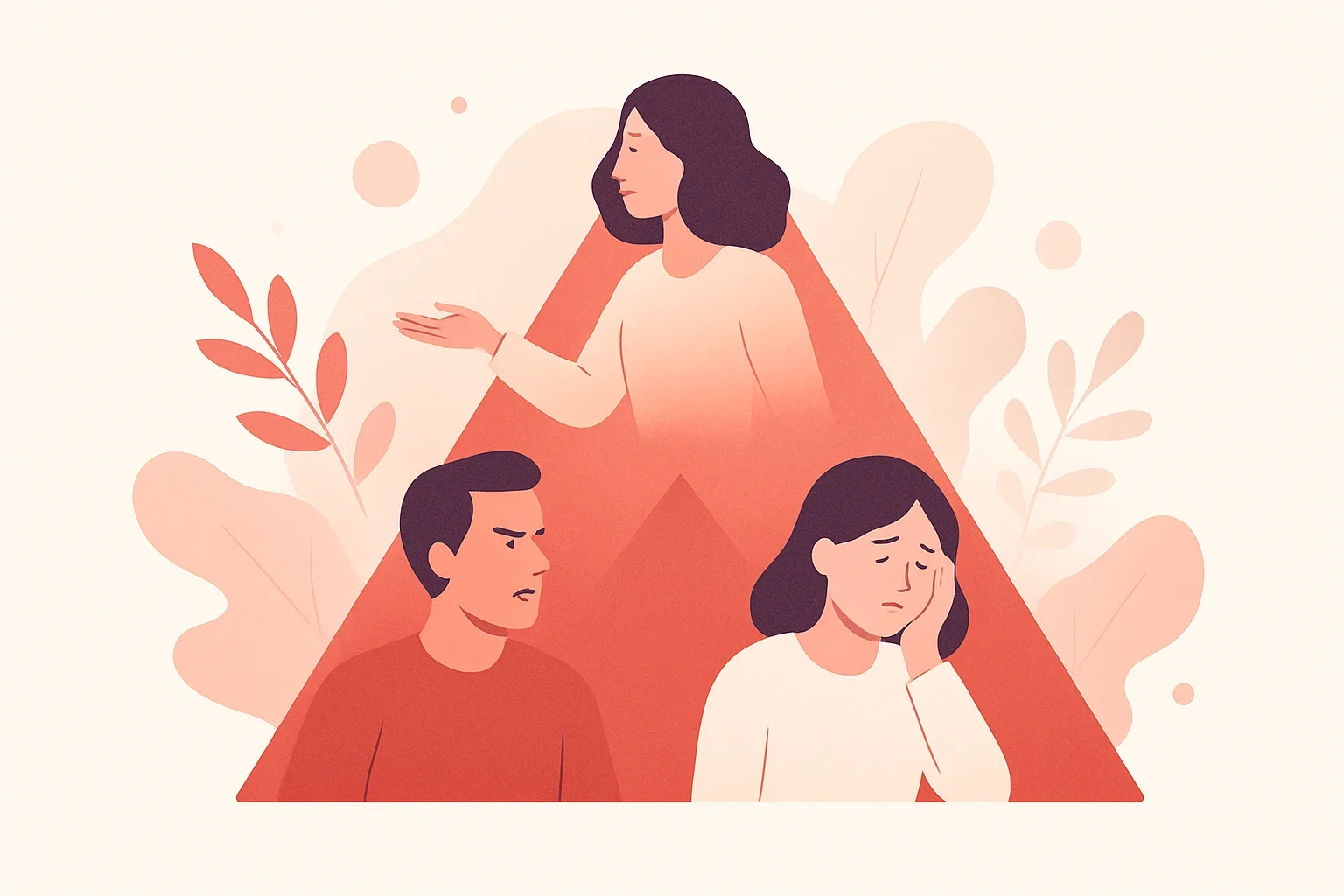 Иллюстрация: Драматический треугольник Карпмана: ваш формат взаимодействия