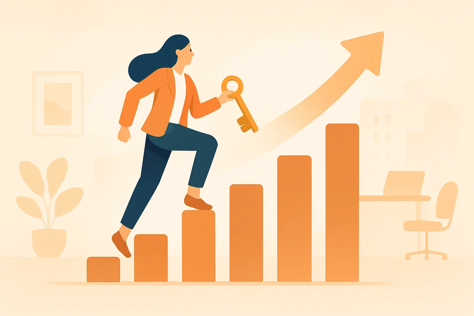 Иллюстрация: Ключ к успеху: открой тайны своих трудовых ценностей с нашим тестом