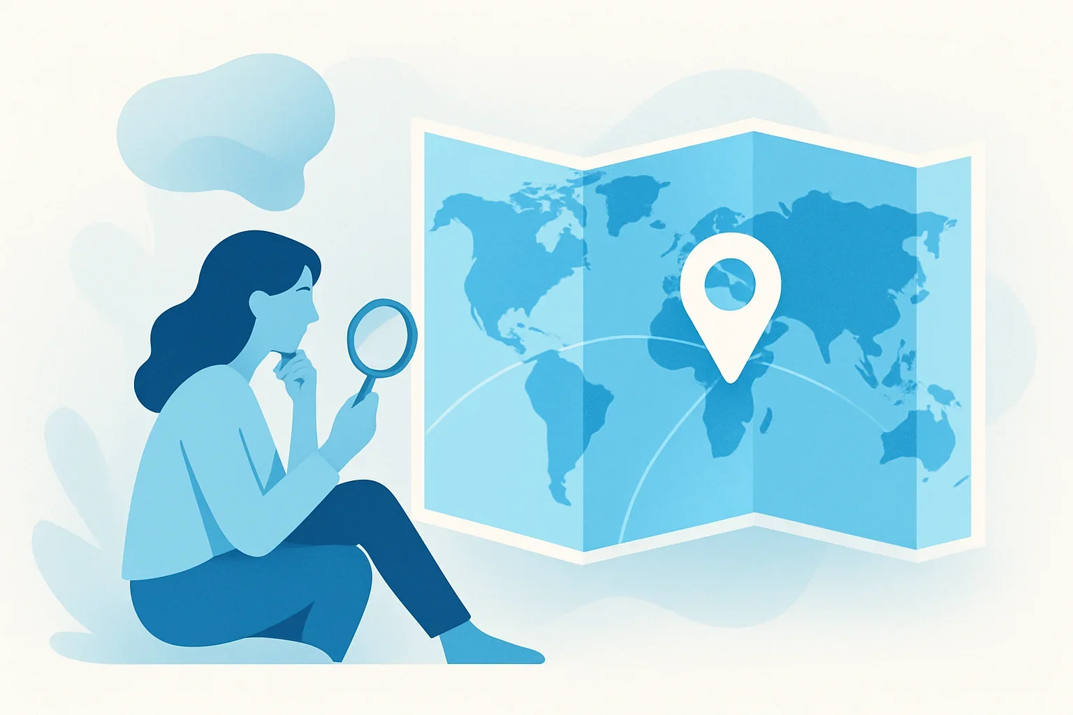 Иллюстрация: Тест «Крайняя точка»: широта и долгота на карте