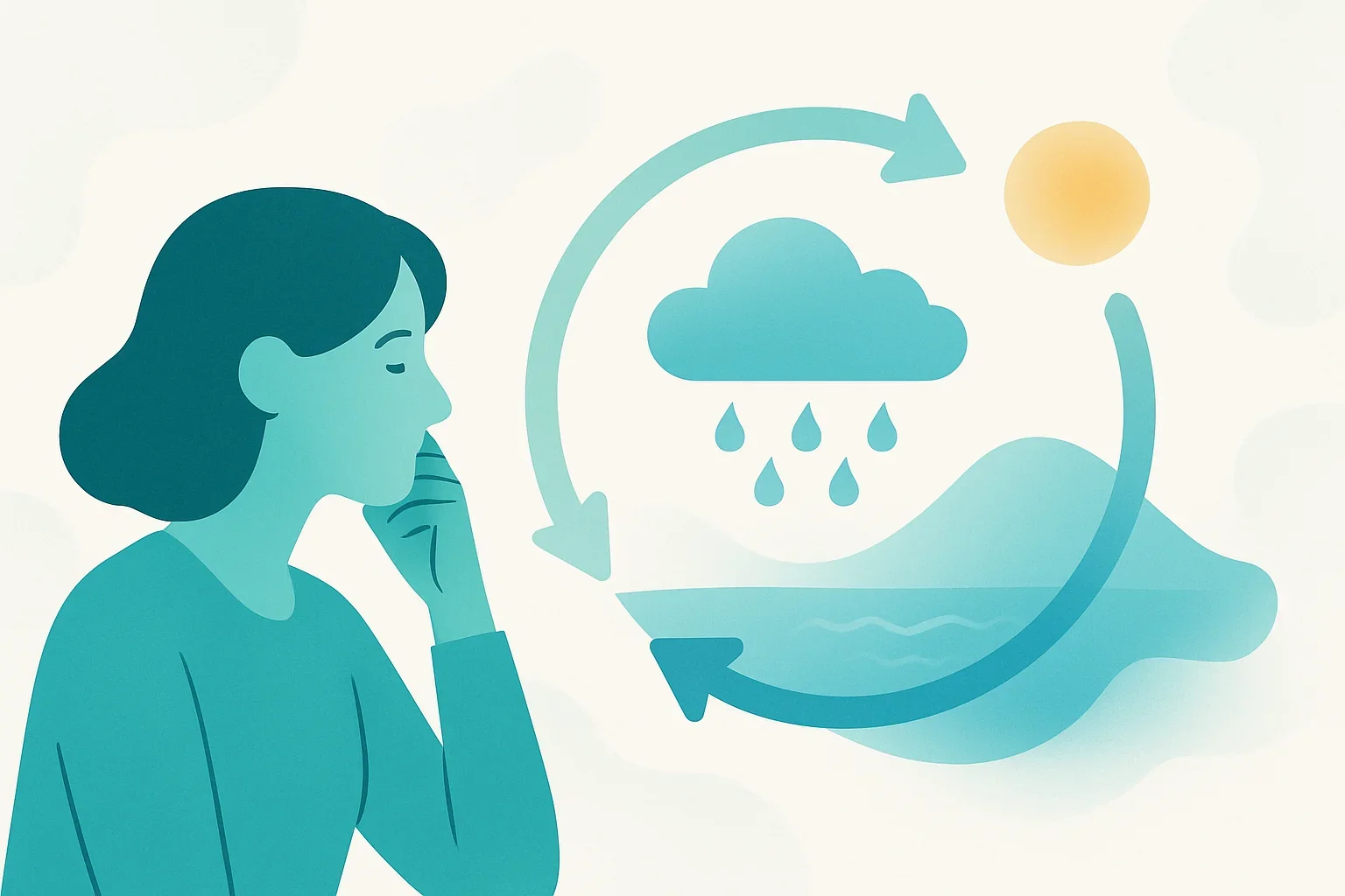 Иллюстрация: Тест «Круговорот воды» для 3 класса