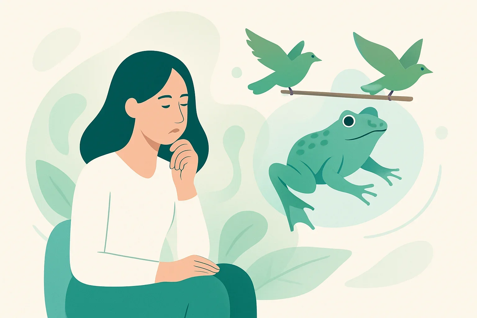 Иллюстрация: Тест «Лягушка-путешественница» В. Гаршина