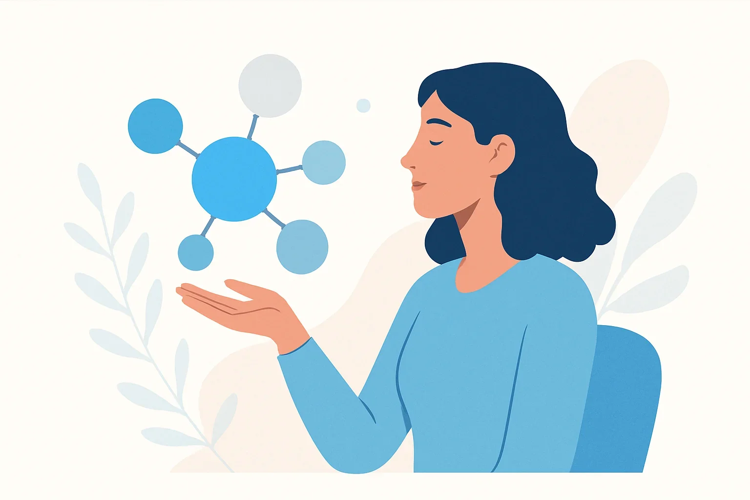 Иллюстрация: Тест «Молекулы вещества»: уровень психологической гибкости