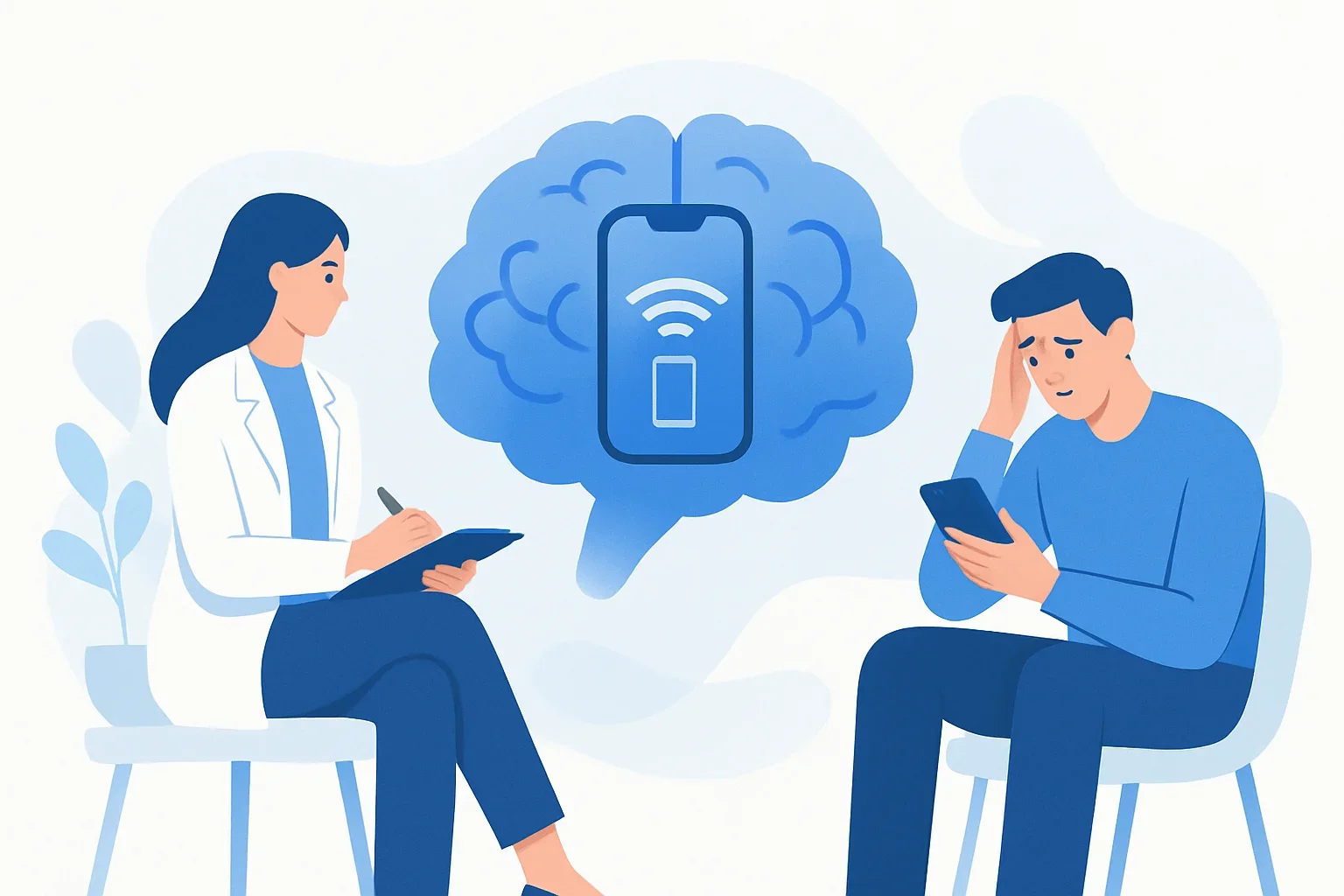 Иллюстрация: Номофобия: оценка цифровой зависимости