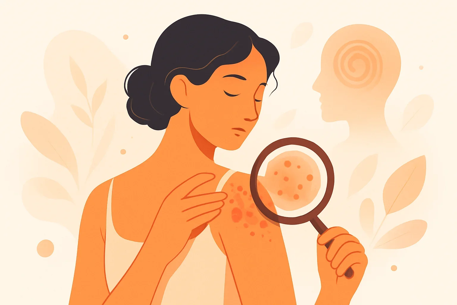 Иллюстрация: Тест «Псориаз»: симптомы, формы и уход