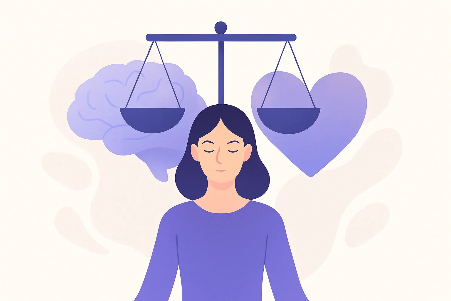 Иллюстрация: Что у вас доминирует: разум или эмоции?