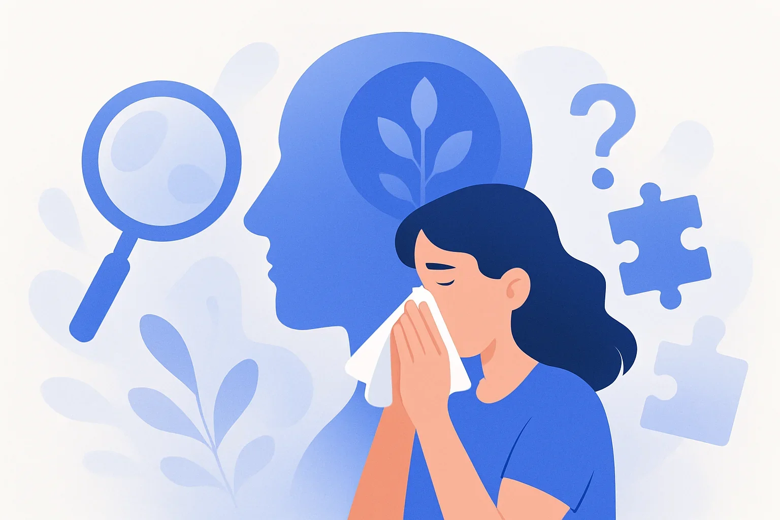 Иллюстрация: Тест «Ринит»: симптомы, причины и виды насморка