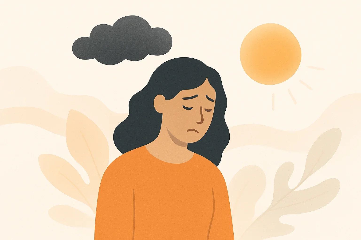 Иллюстрация: Тест: Страдаете ли вы сезонной депрессией?