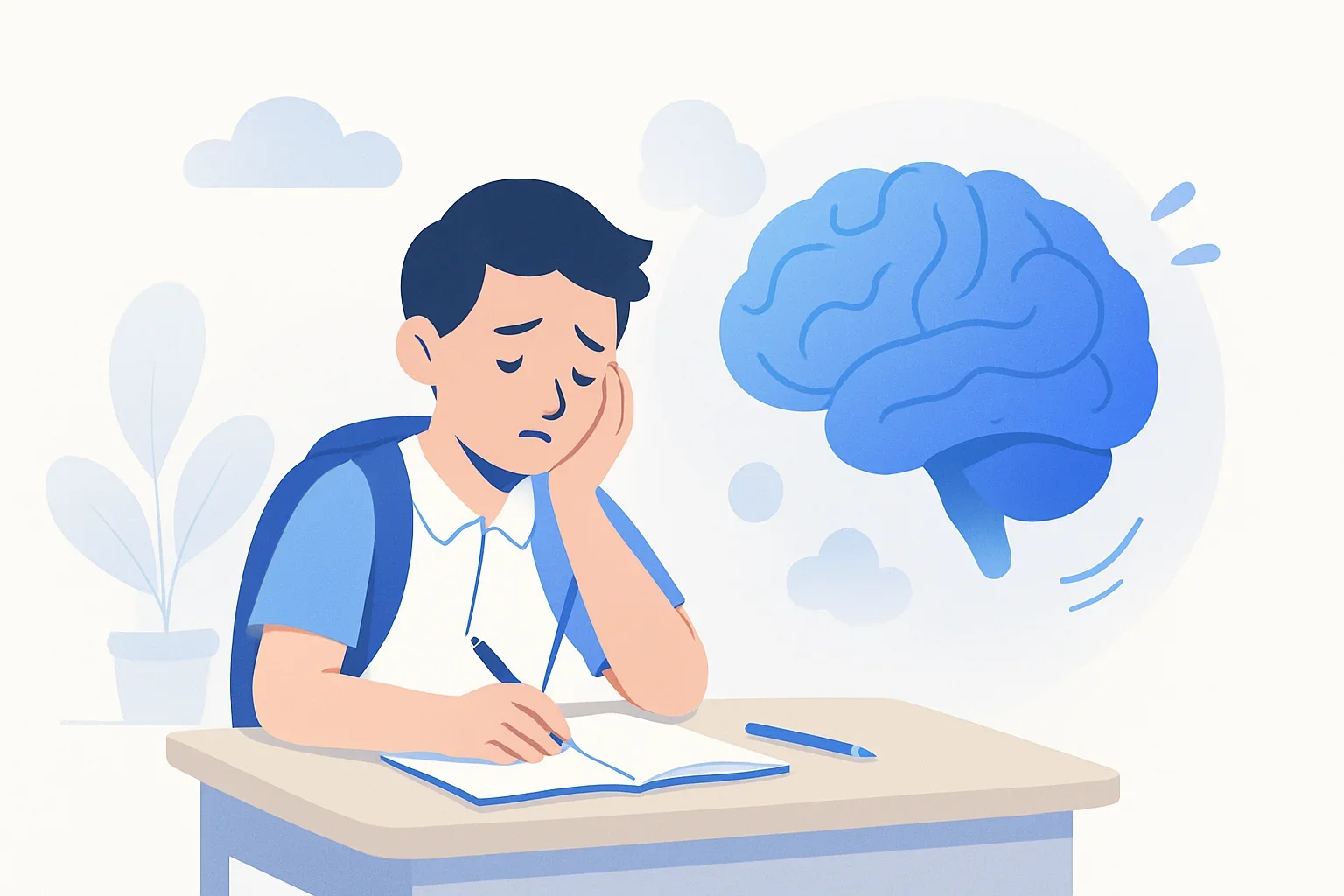 Иллюстрация: Тест на школьную тревожность: проверьте уровень тревожности у школьника