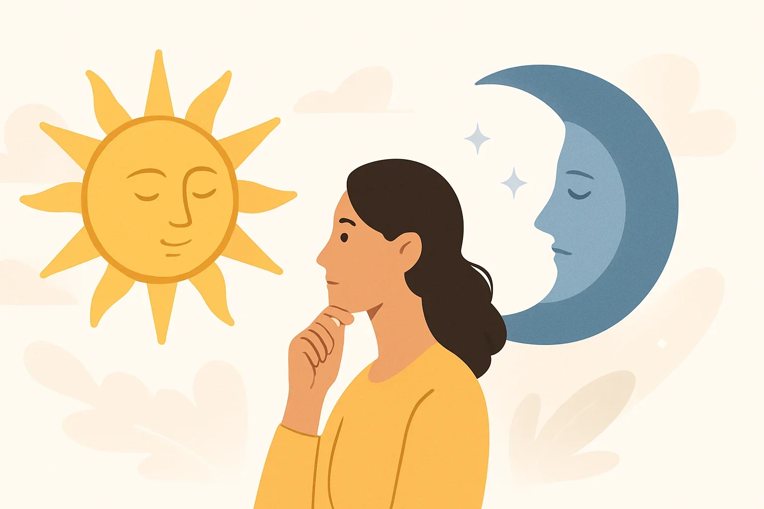 Иллюстрация: Тест «Солнце или Луна»: дневная или ночная натура