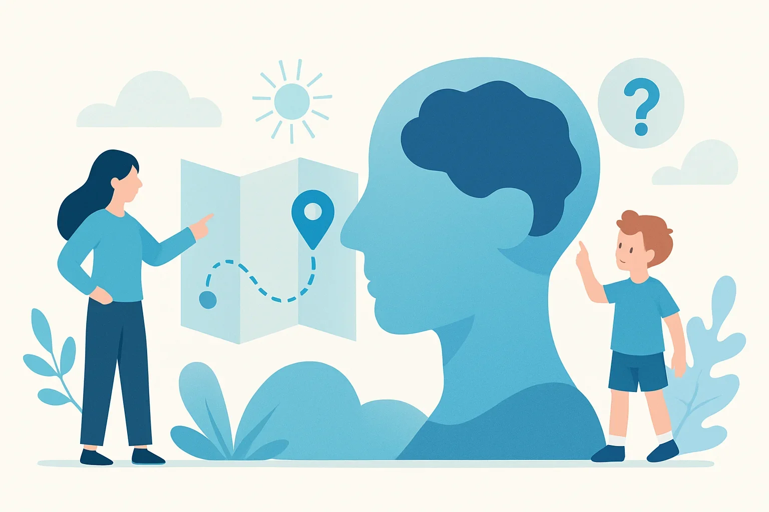 Иллюстрация: «Ориентировка в пространстве» тест для детей 3-4 лет