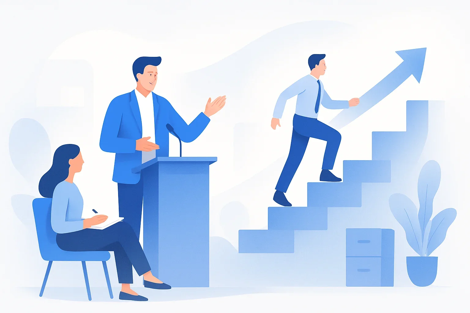 Иллюстрация: Быть спикером: искусство проведения совещаний и мероприятий