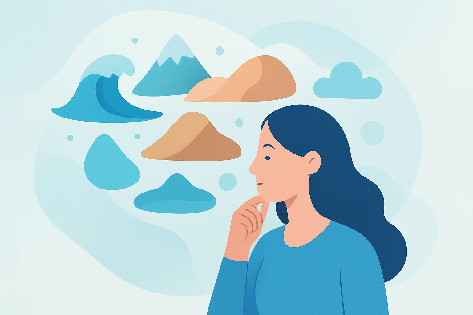 Иллюстрация: Психогеографический тест по формам земной поверхности