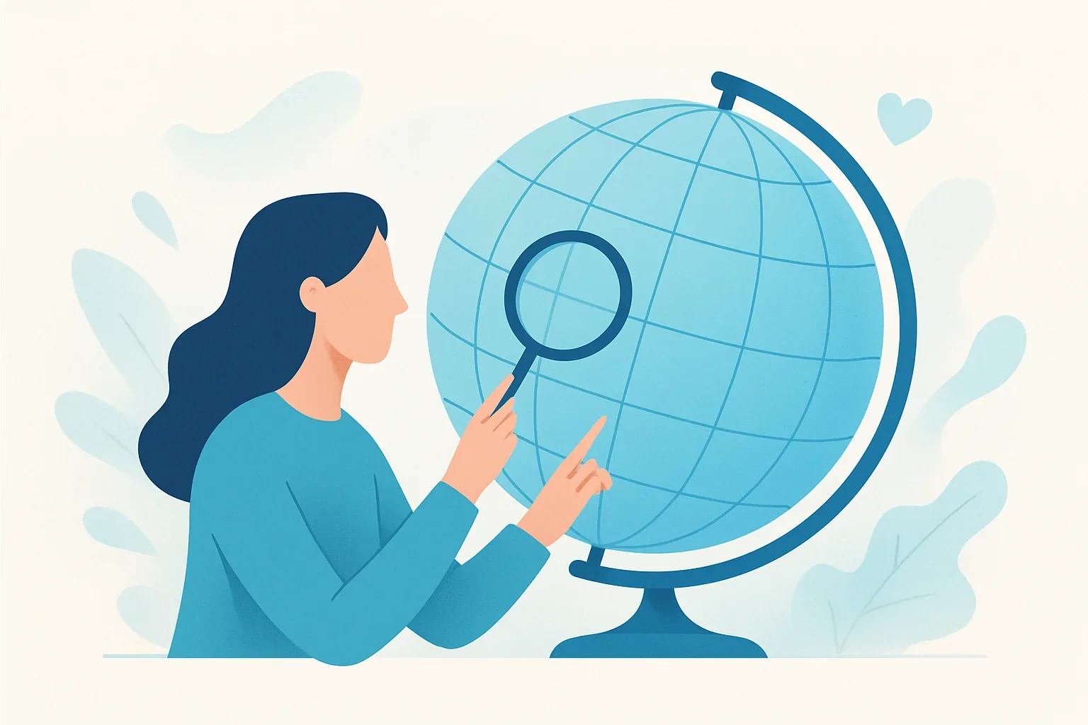 Иллюстрация: Тест по глобусу: градусная сетка и координаты