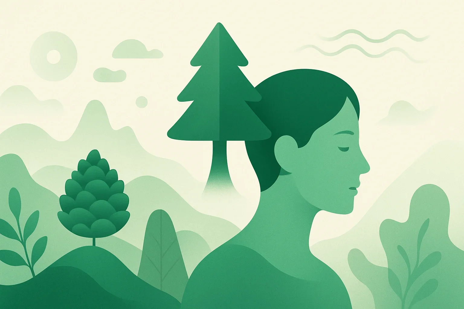 Иллюстрация: Голосеменные растения: психологический тест-типология