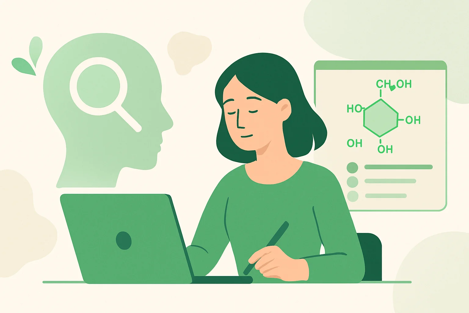 Иллюстрация: Психологический тест по химии: определение знаний об углеводах