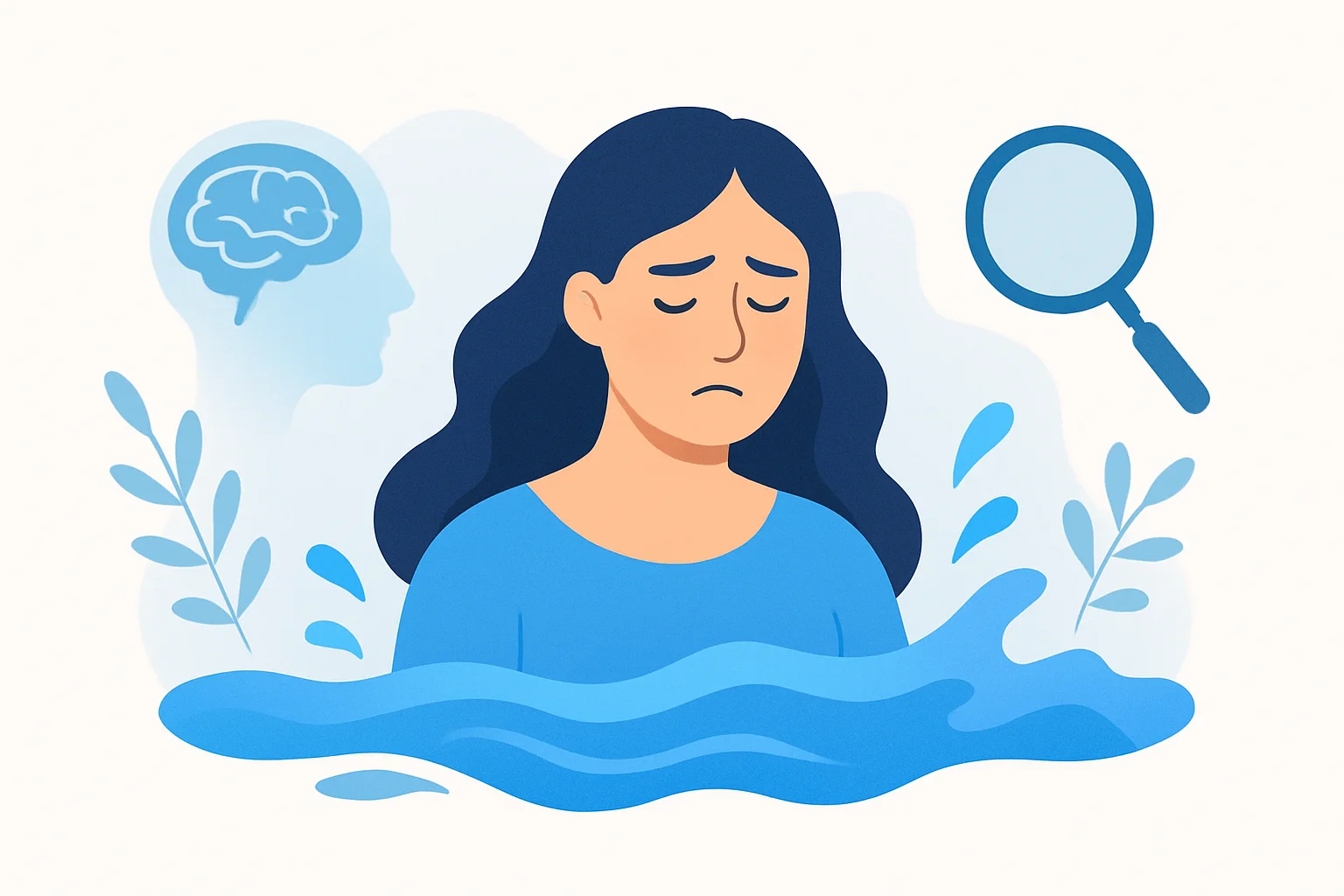 Иллюстрация: Тест «Утопление»: склонность к эмоциональному перенасыщению