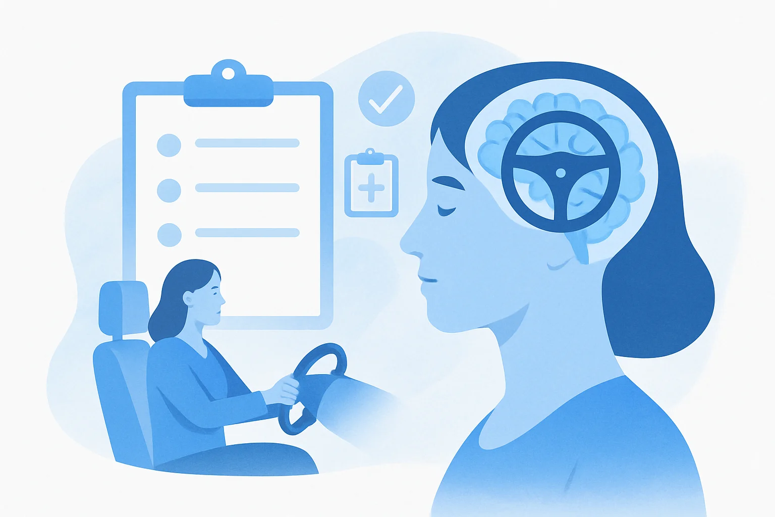 Иллюстрация: Тест на оценку навыков водителя